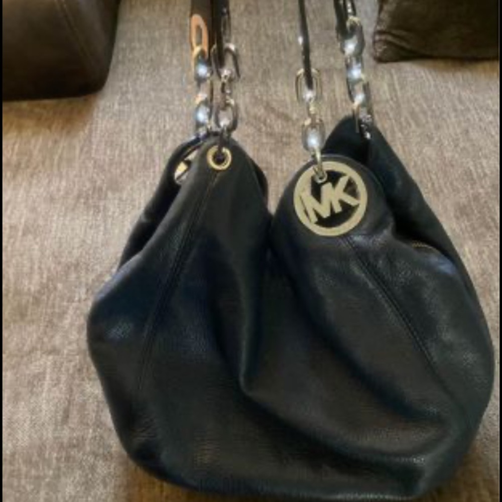 MK navy blue purse